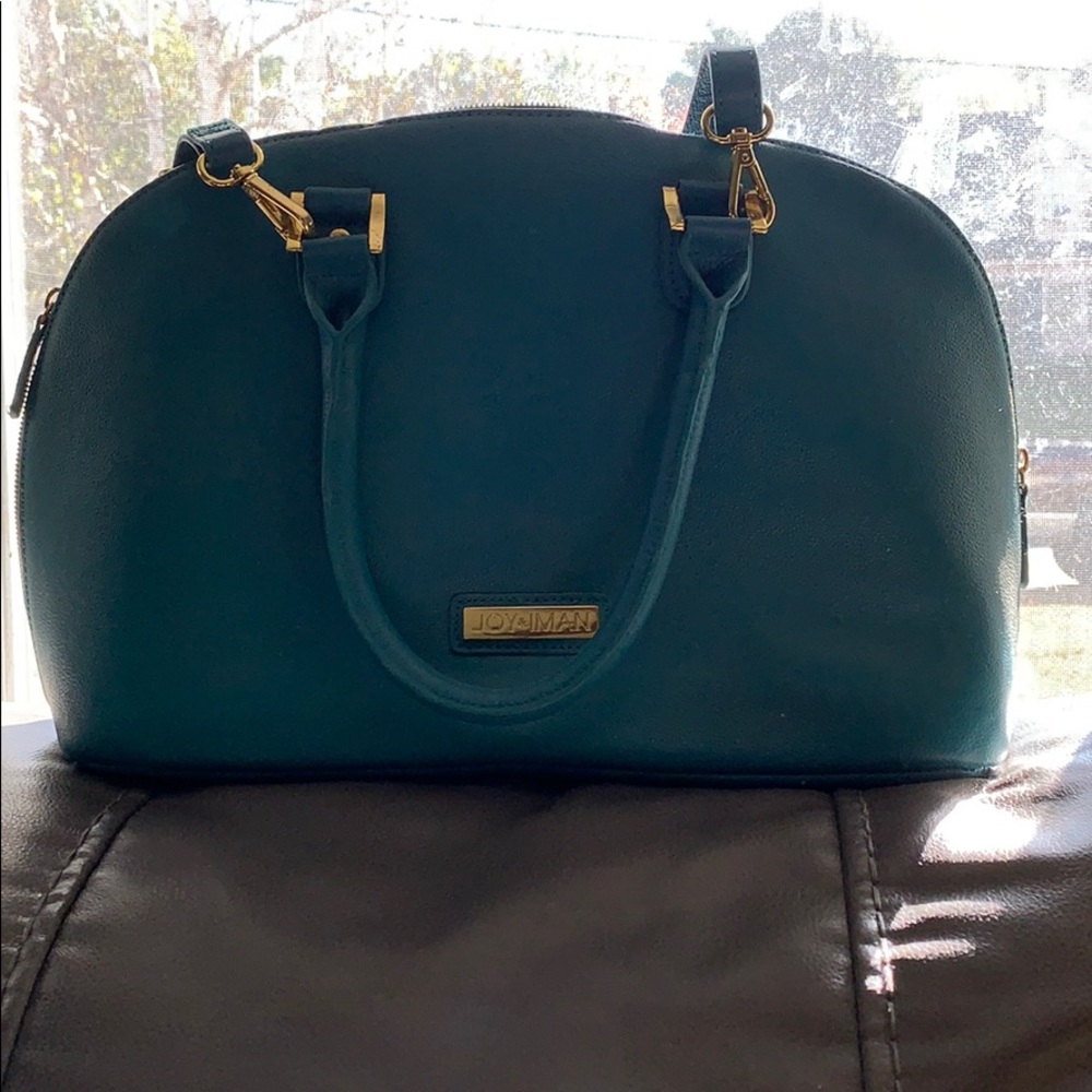 Joy & Iman turquoise purse